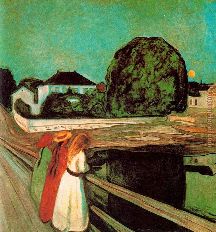 Edvard Munch At the bridge